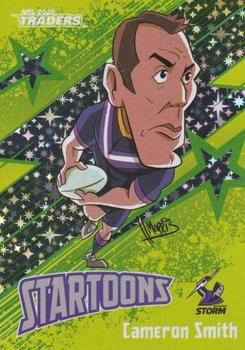 2020 NRL Traders - Startoons Green #STG 08 Cameron Smith Front